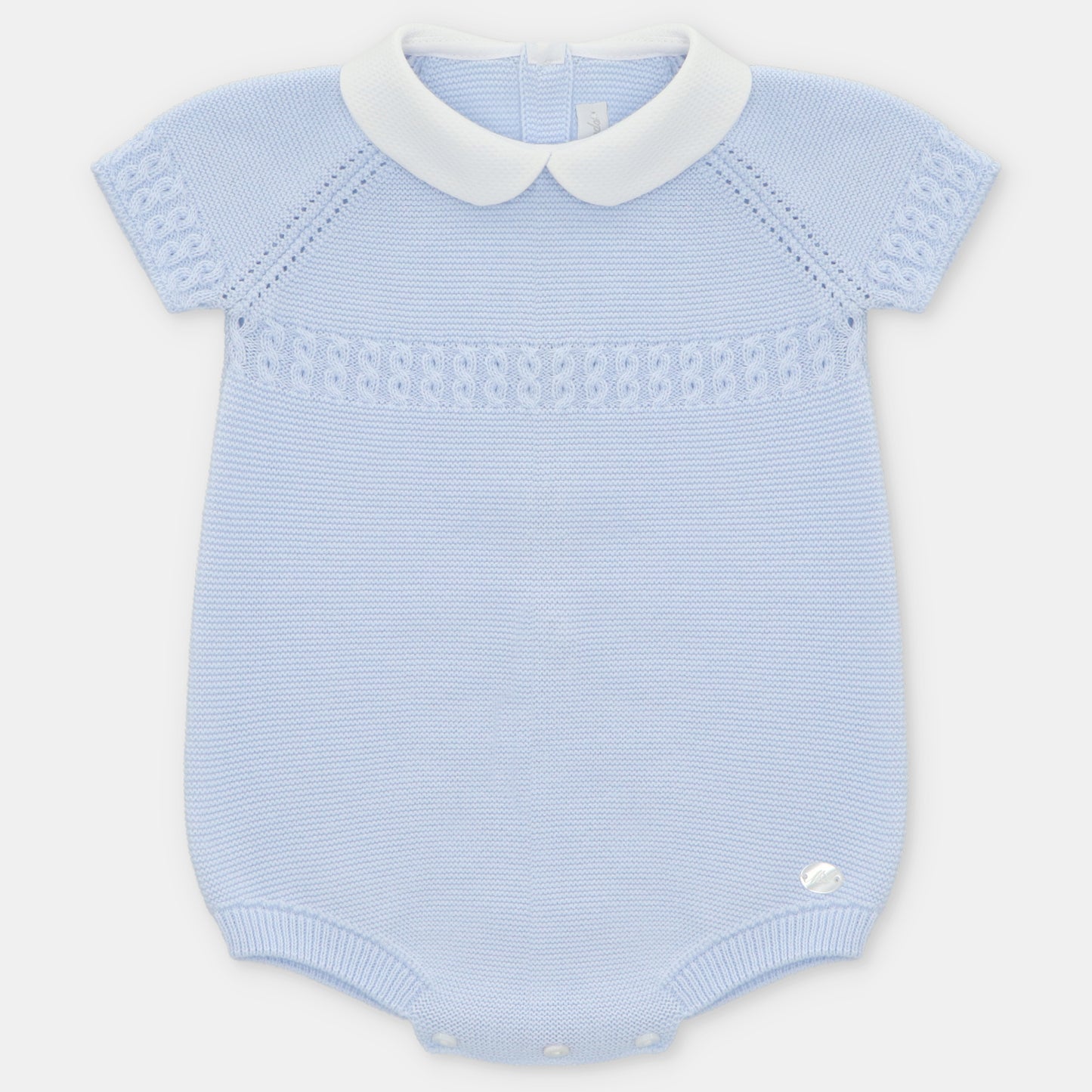 Pelele Punto Unisex Airola Celeste Bebé Martín Aranda