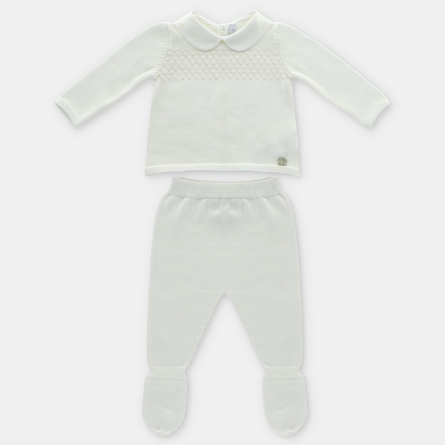 Conjunto Punto Unisex Blanco Martín Aranda
