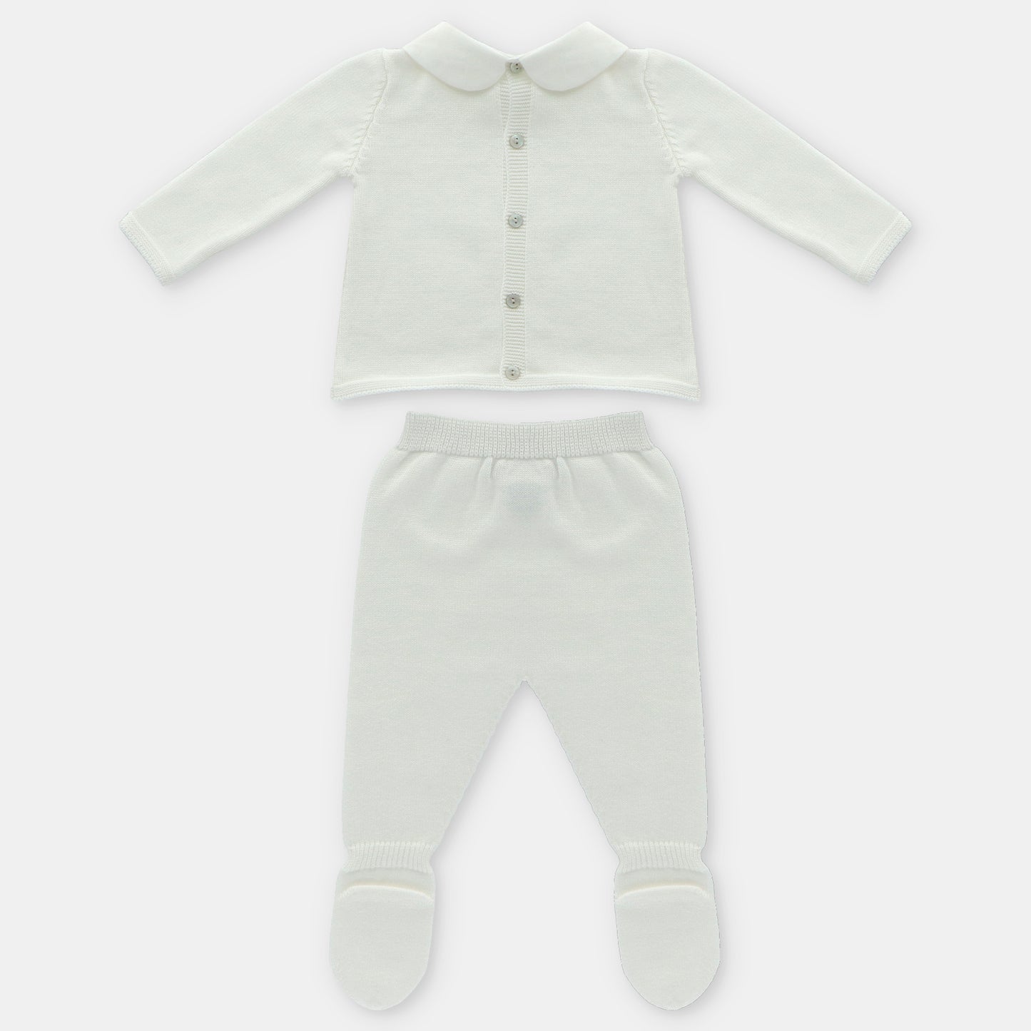 Conjunto Punto Unisex Blanco Martín Aranda