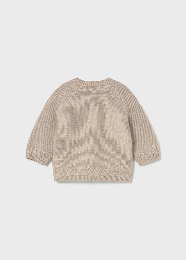 Cardigan cuello redondo tricot 2337