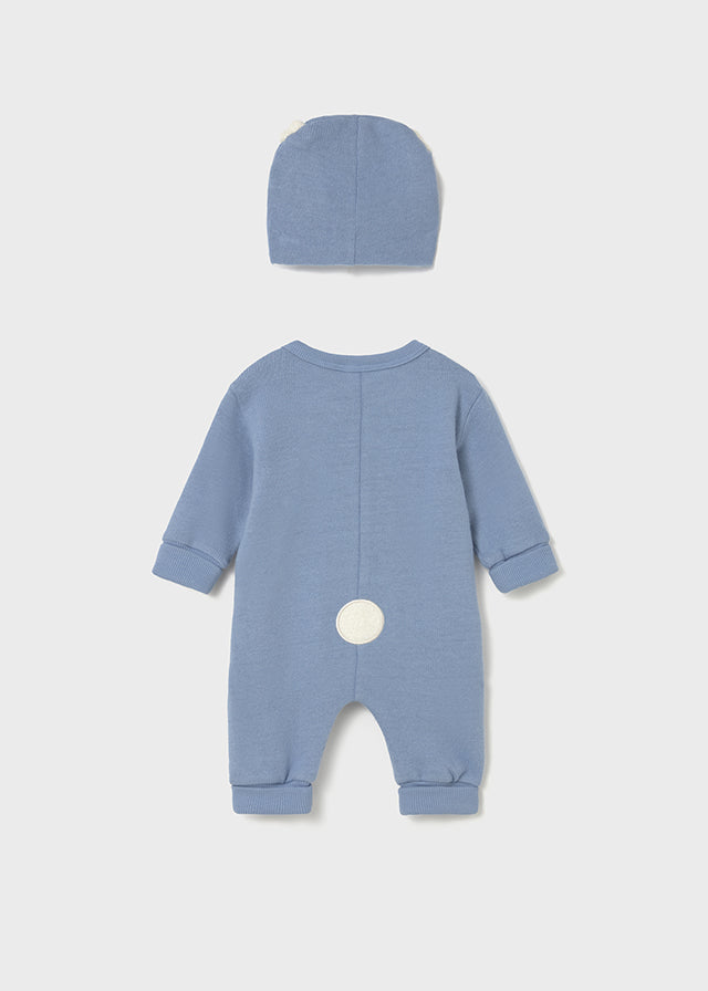 Pelele largo con gorro soft 2613