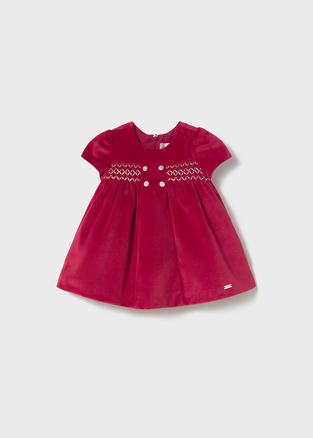Vestido tricot y tul 2816