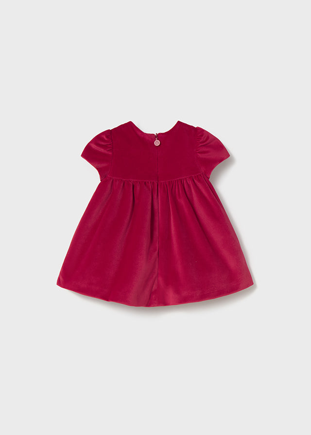 Vestido tricot y tul 2816