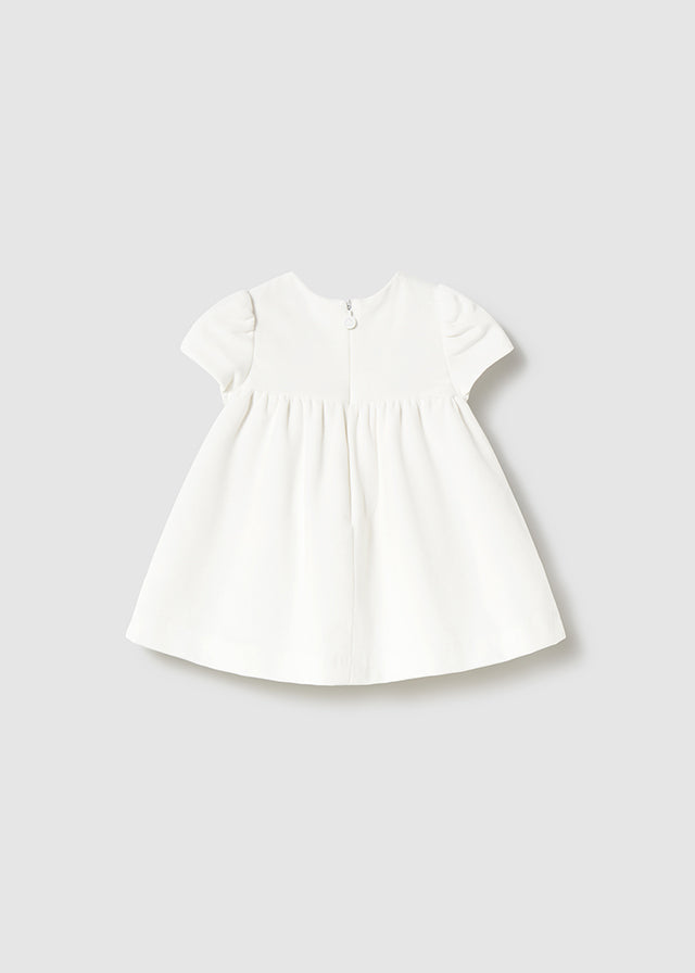 Vestido tricot y tul 2816