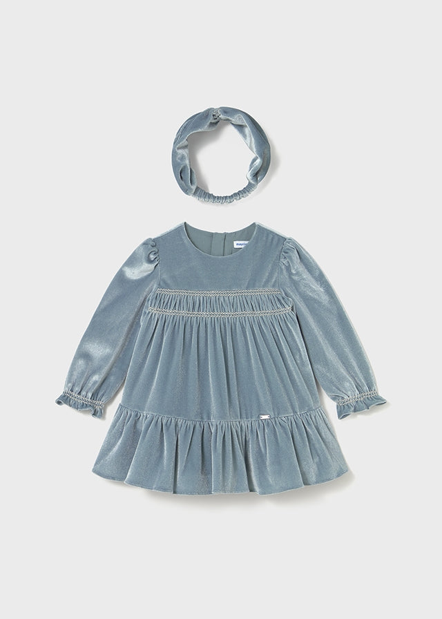 Vestido terciopelo con diadema 2904