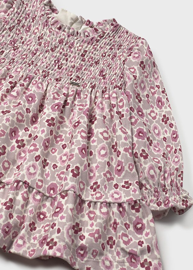 Vestido terciopelo estampado 2909