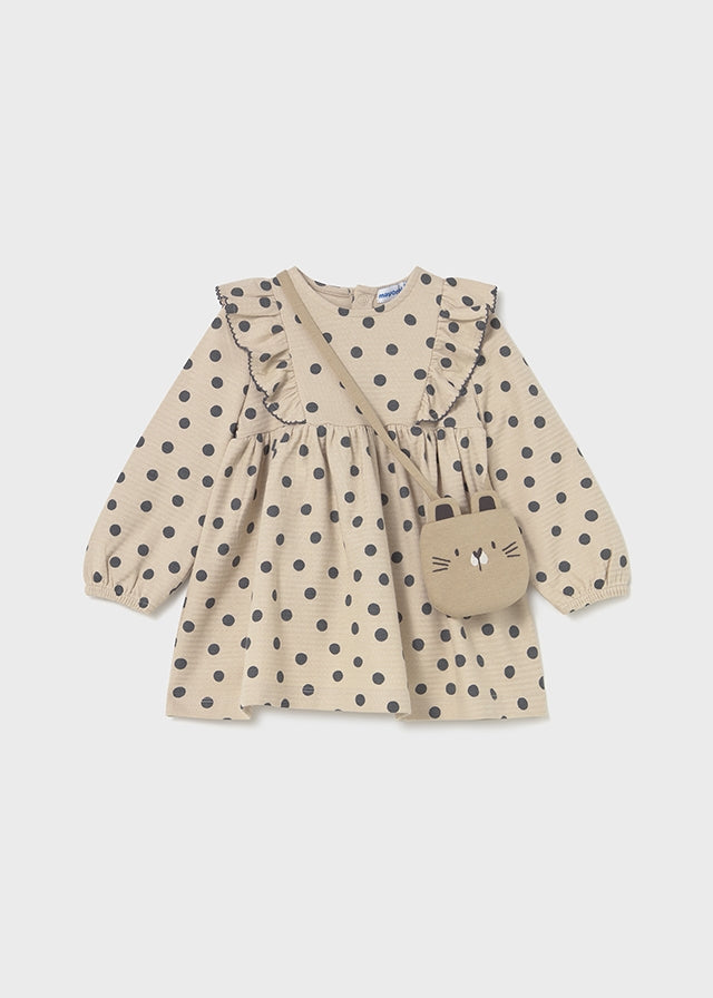 Vestido estampado con bolso 2920