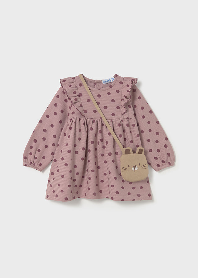 Vestido estampado con bolso 2920