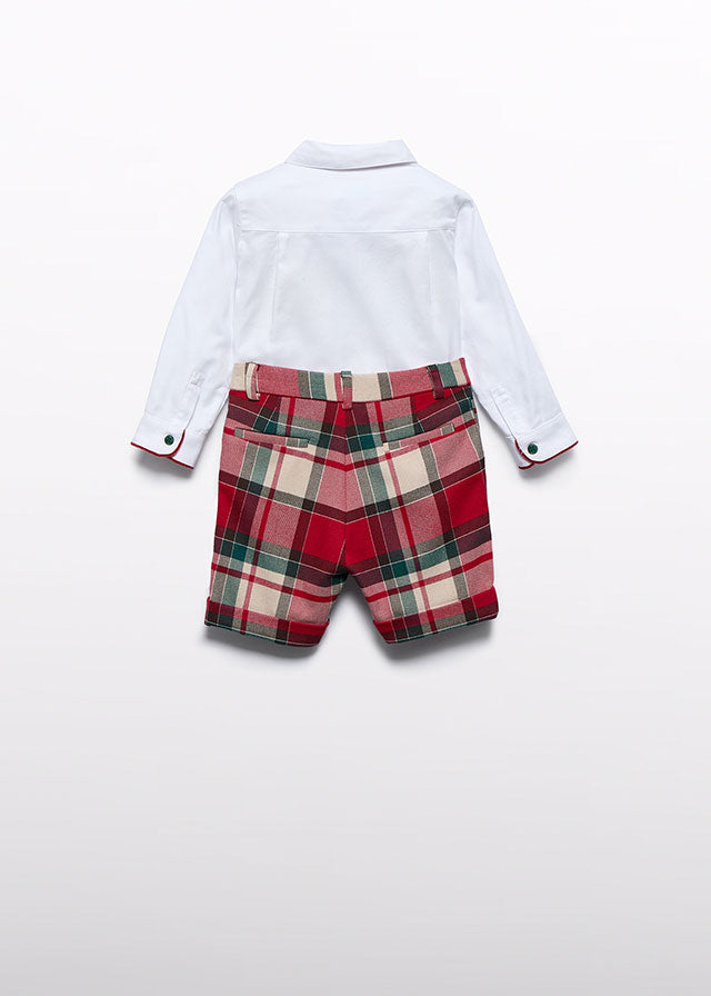 Conj. bermuda cuadro escoces 5706