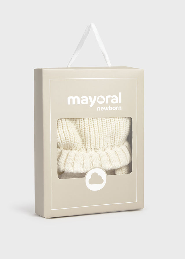Conj. gorro manoplas tricot 9929