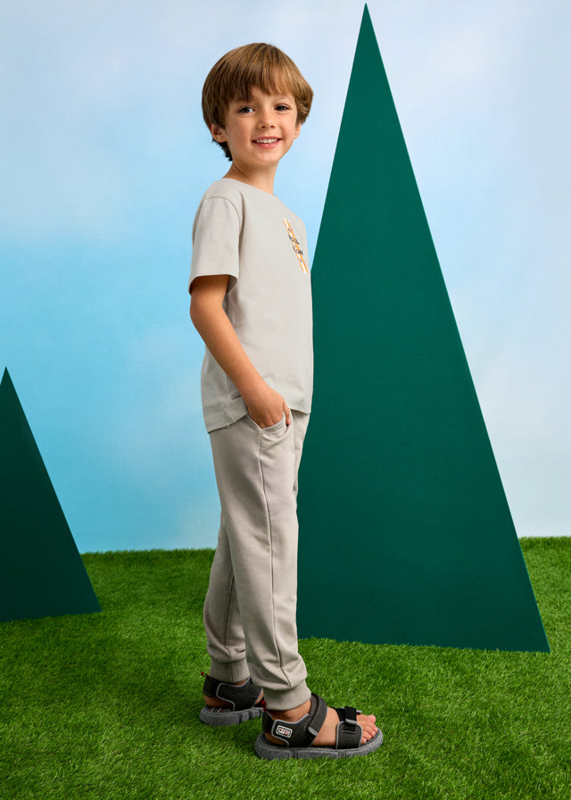 Pantalón Felpa Básico Puños