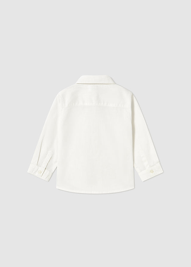 Camisa m/l Vestir Pajarita