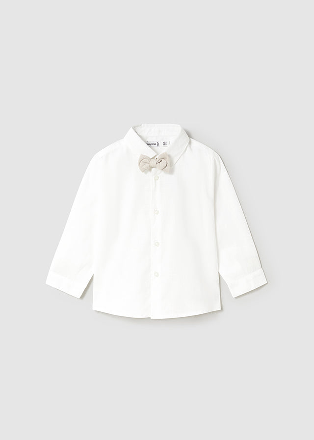 Camisa m/l Vestir Pajarita