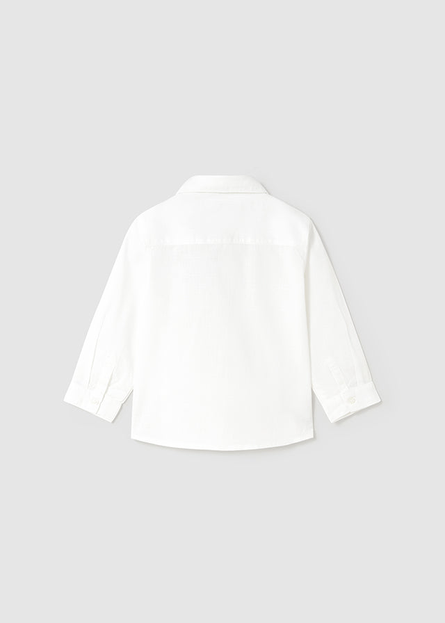 Camisa m/l Vestir Pajarita