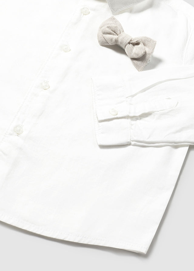 Camisa m/l Vestir Pajarita