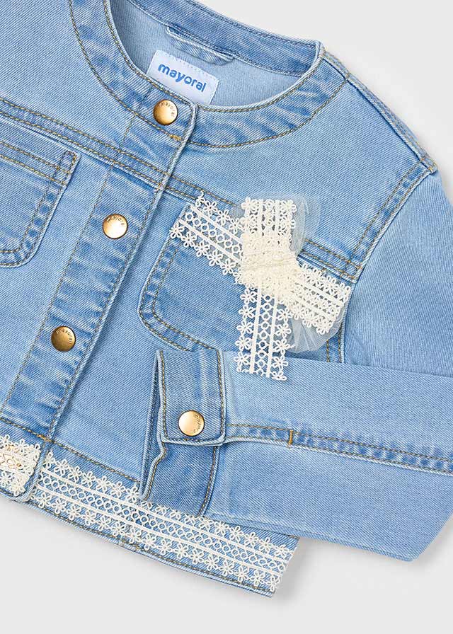 Cazadora Denim Guipur