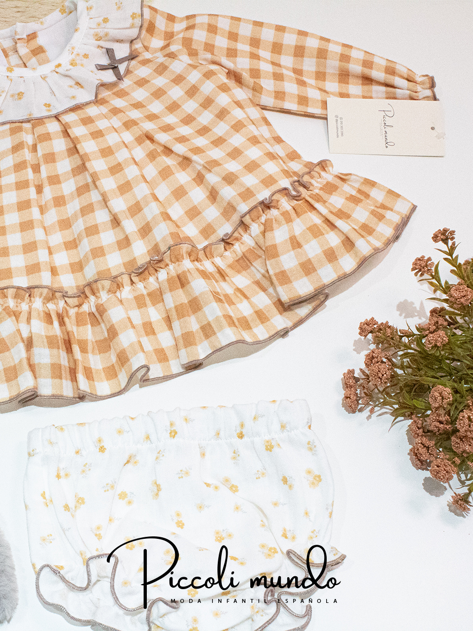 Vestido Bebé Cuadros