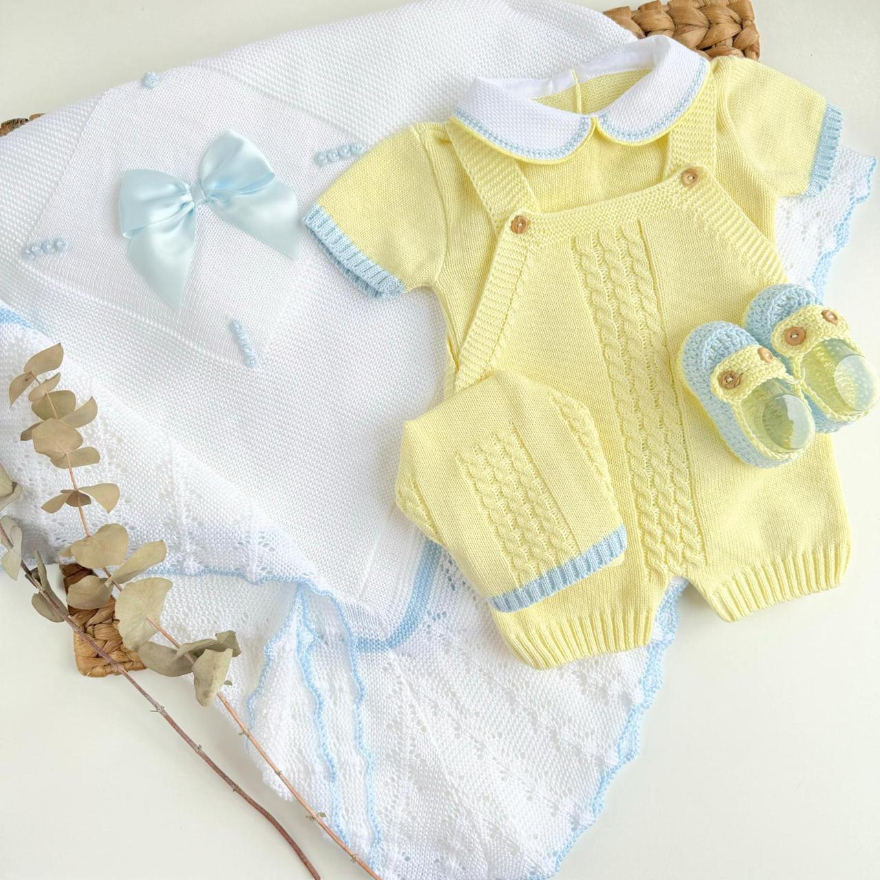 Set Ranita Corta Con Manta y Zapaticos