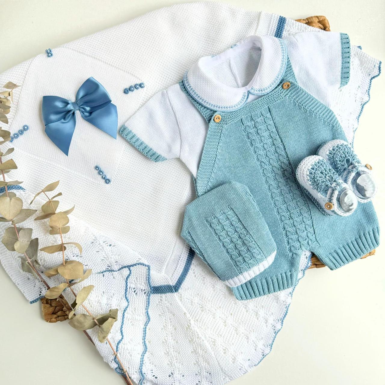 Set Ranita Corta Con Manta y Zapaticos