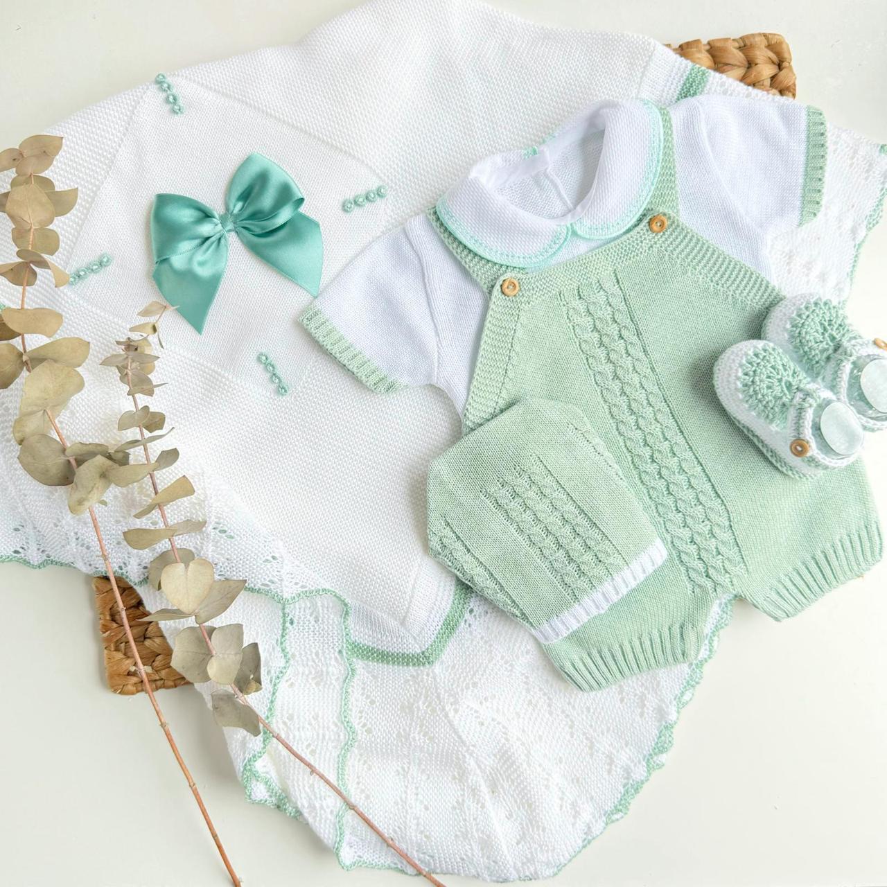 Set Ranita Corta Con Manta y Zapaticos