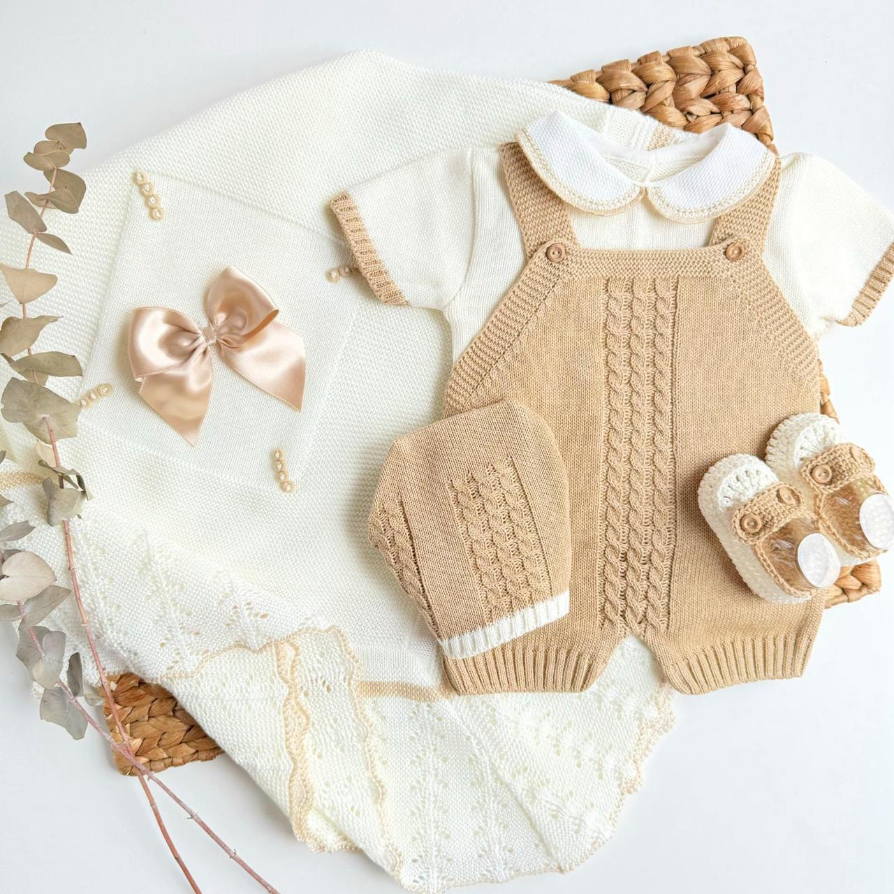 Set Ranita Corta Con Manta y Zapaticos