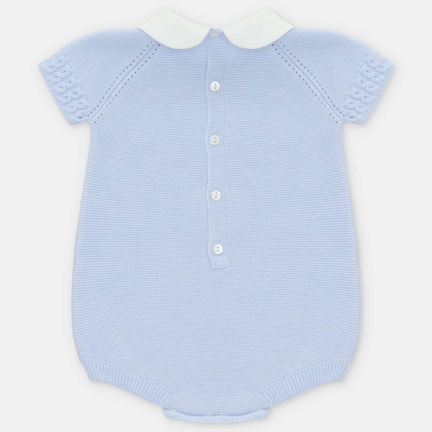 Pelele Punto Unisex Airola Celeste Bebé Martín Aranda