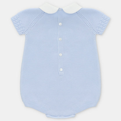 Pelele Punto Unisex Airola Celeste Bebé Martín Aranda