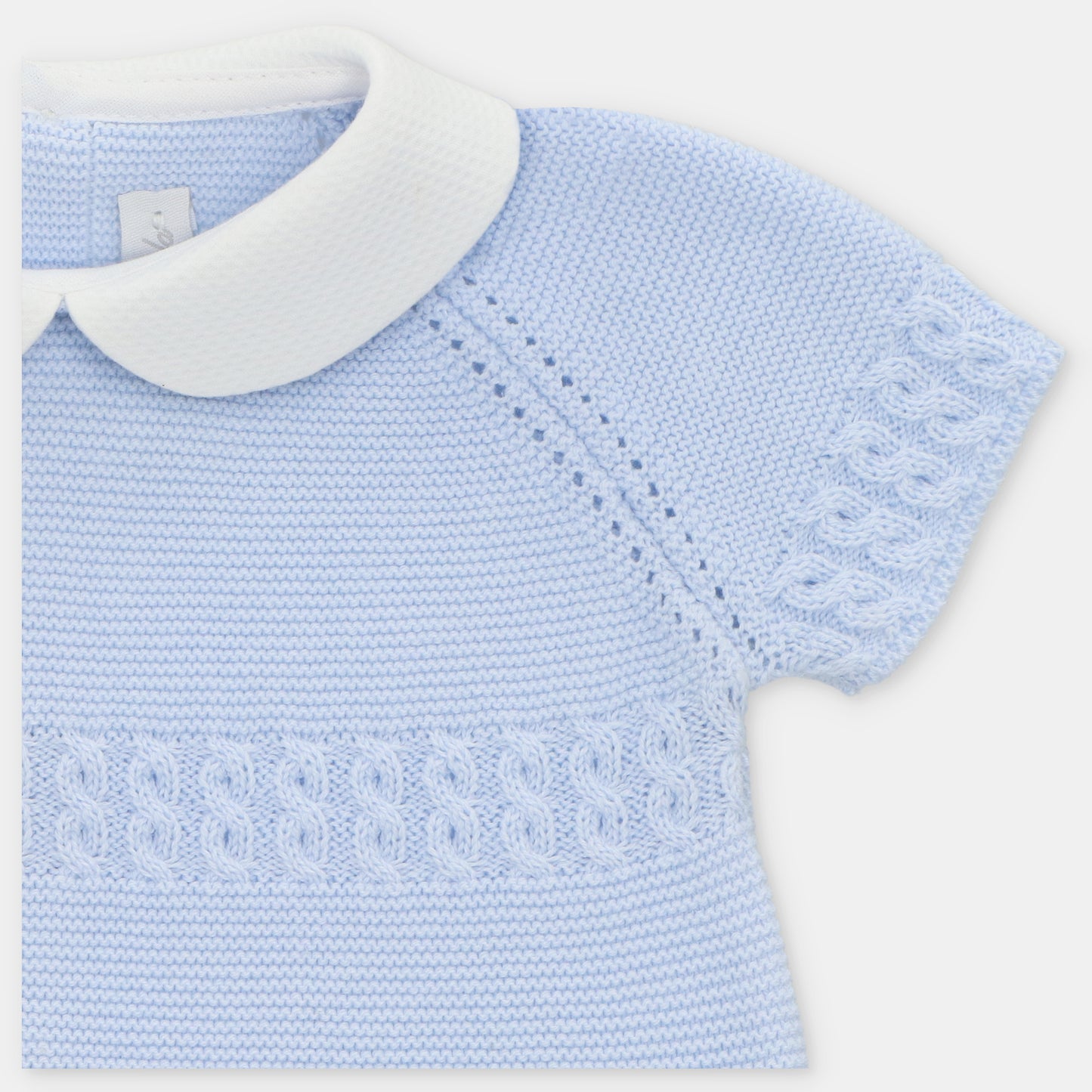 Pelele Punto Unisex Airola Celeste Bebé Martín Aranda
