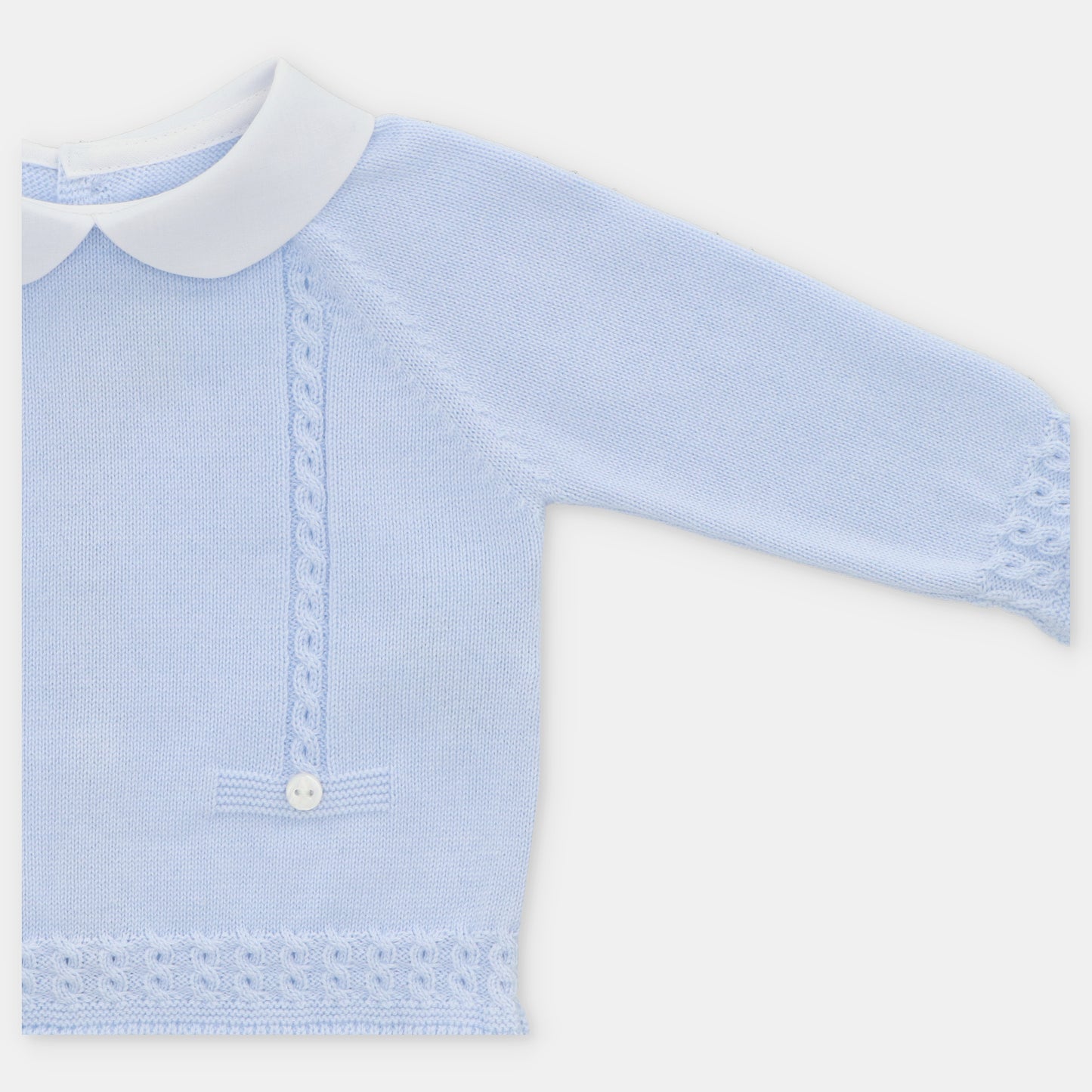 Conj.(JU,PO) Punto Unisex Celeste bebé Martín Aranda