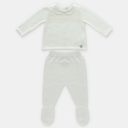 Conjunto Punto Unisex Blanco Martín Aranda
