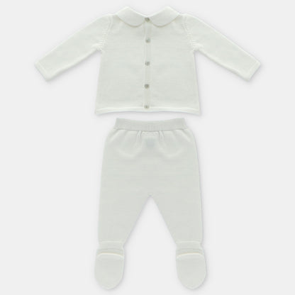 Conjunto Punto Unisex Blanco Martín Aranda