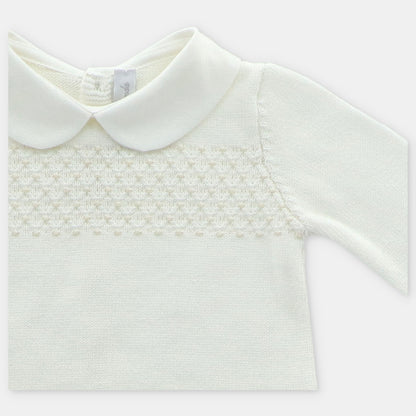 Conjunto Punto Unisex Blanco Martín Aranda