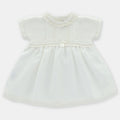 Vestido Punto Y Tela  niña Firenze Color Blanco Martín Aranda