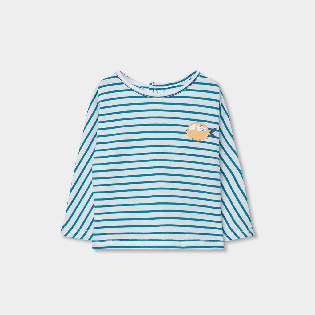 Camiseta punto listado de bebe 103093 boboli