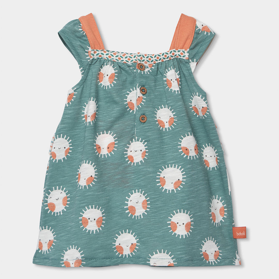 Vestido punto estampado 123040