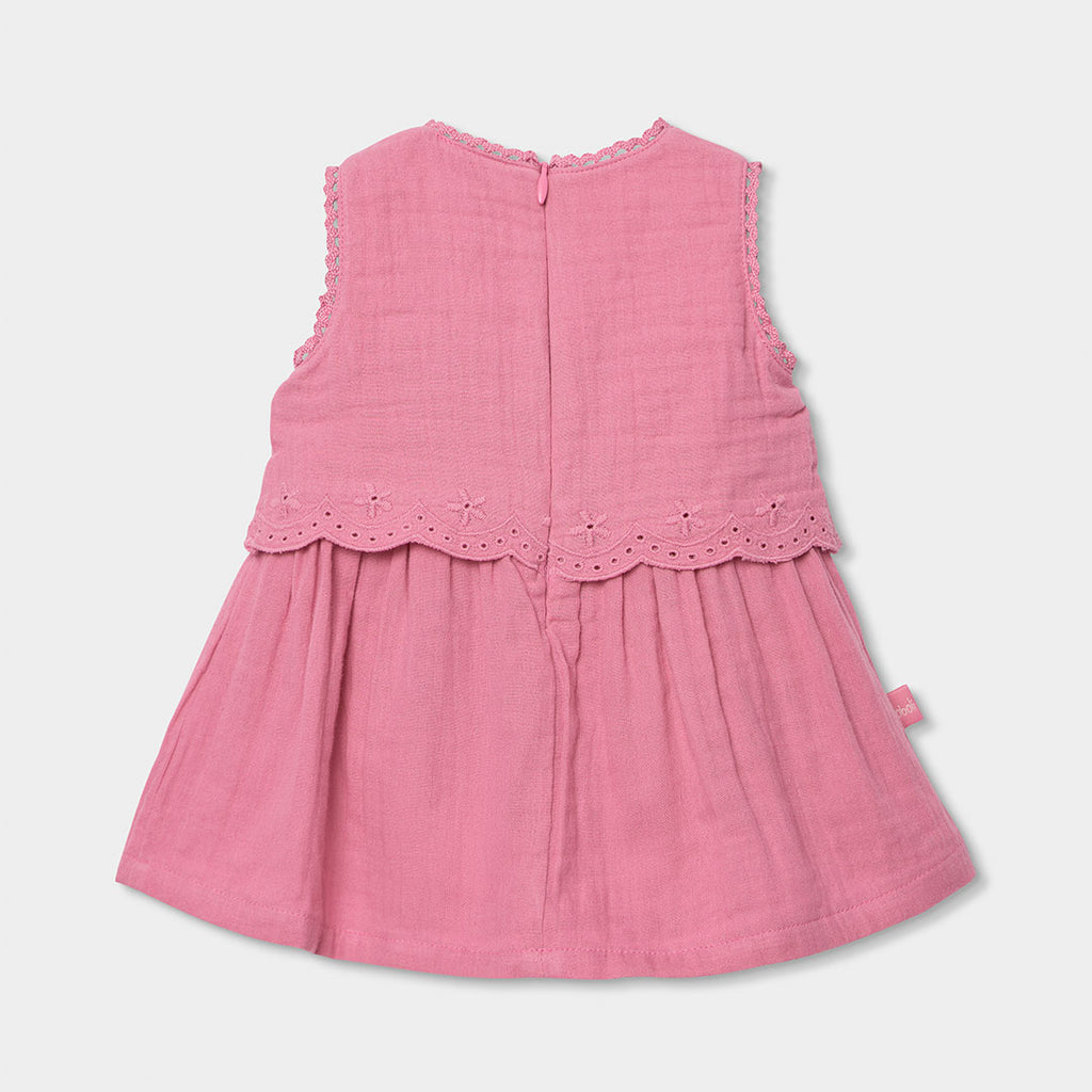Vestido muselina de bebé niña 133030 Boboli