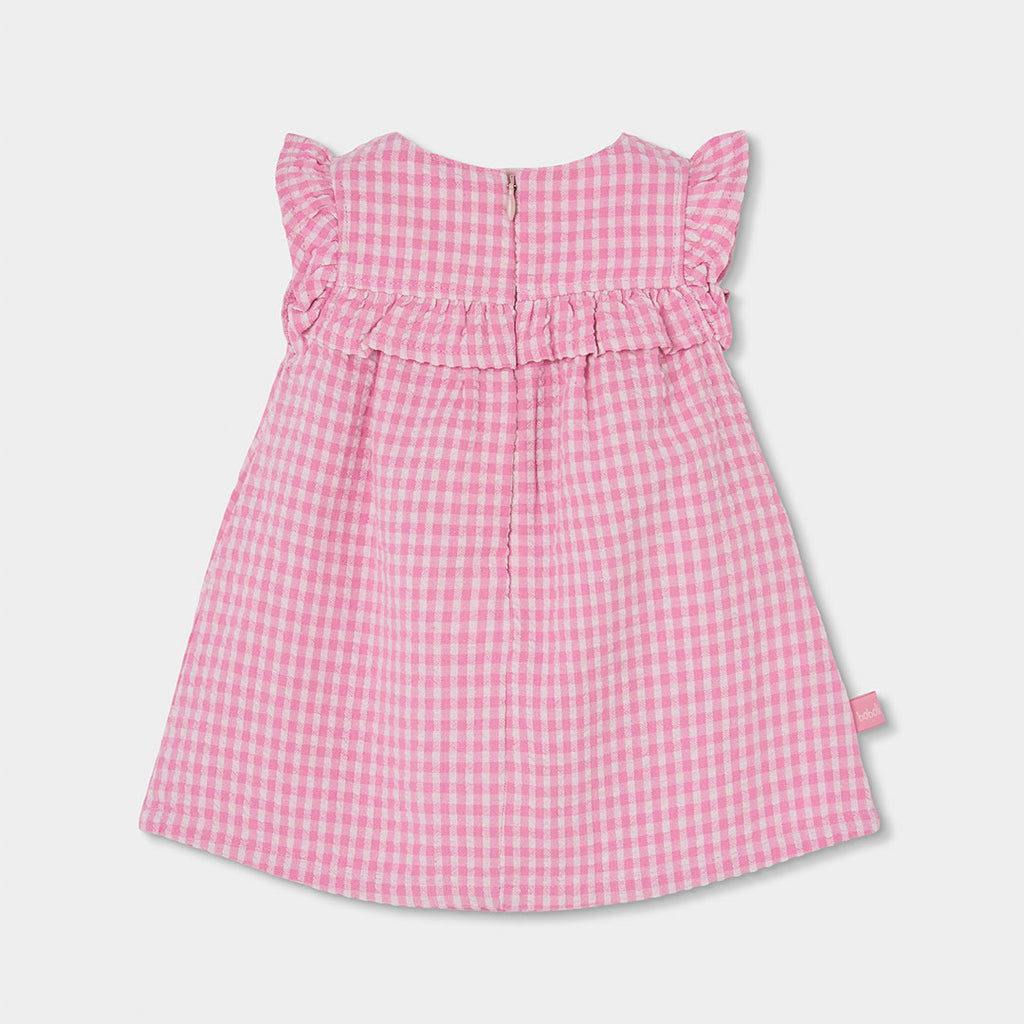 Vestido popelín cuadros 133041 Boboli