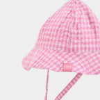 Gorro popelín cuadros de bebé 133108 Boboli