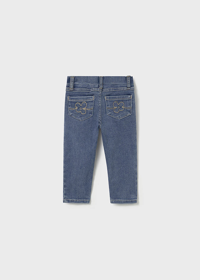 Pantalon cerrado tejano basico	576