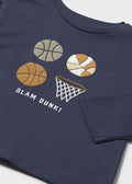 Camiseta m/l "basket"	 mayoral 2060