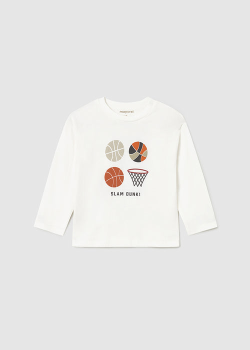Camiseta m/l "basket"	mayoral 2060