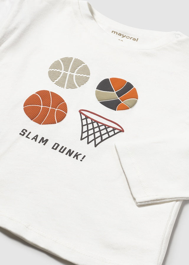 Camiseta m/l "basket"	mayoral 2060