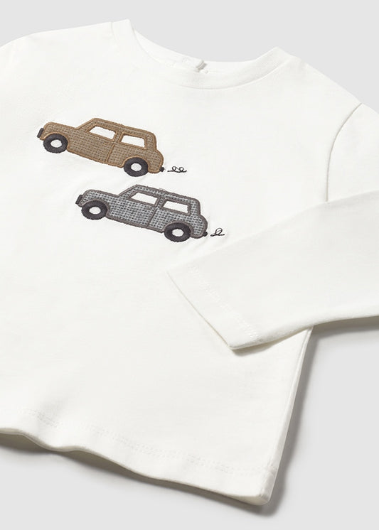 Camiseta m/l apliques tejidos 2072