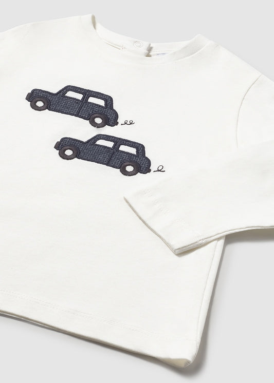 Camiseta m/l apliques tejidos 2072