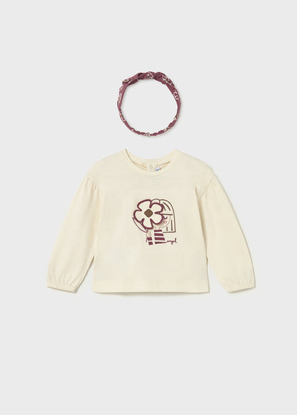 Camiseta m/l con diadema 2078