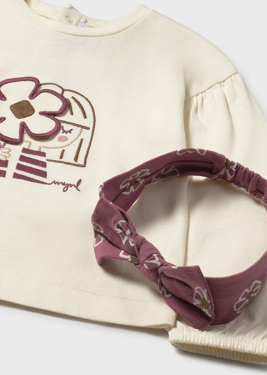 Camiseta m/l con diadema 2078