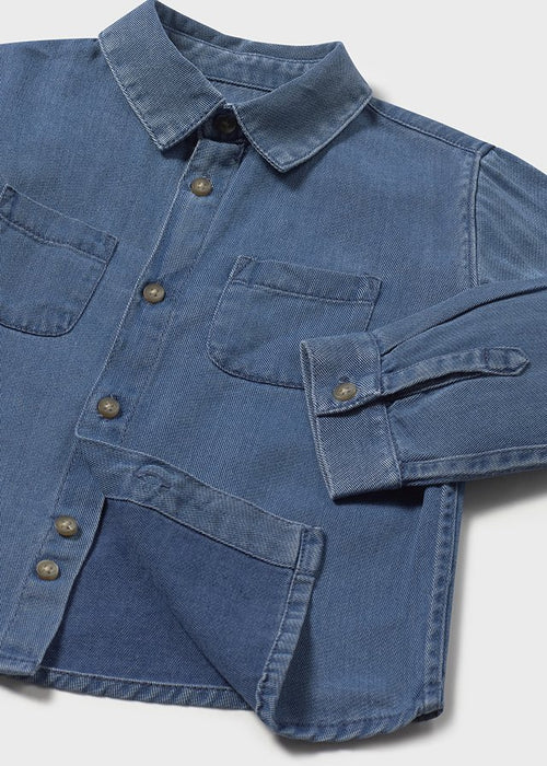 Camisa m/l denim mayoral 2108