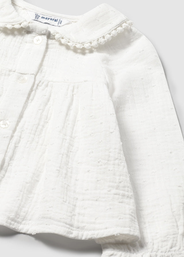 Blusa gasa plumeti mayoral 2114