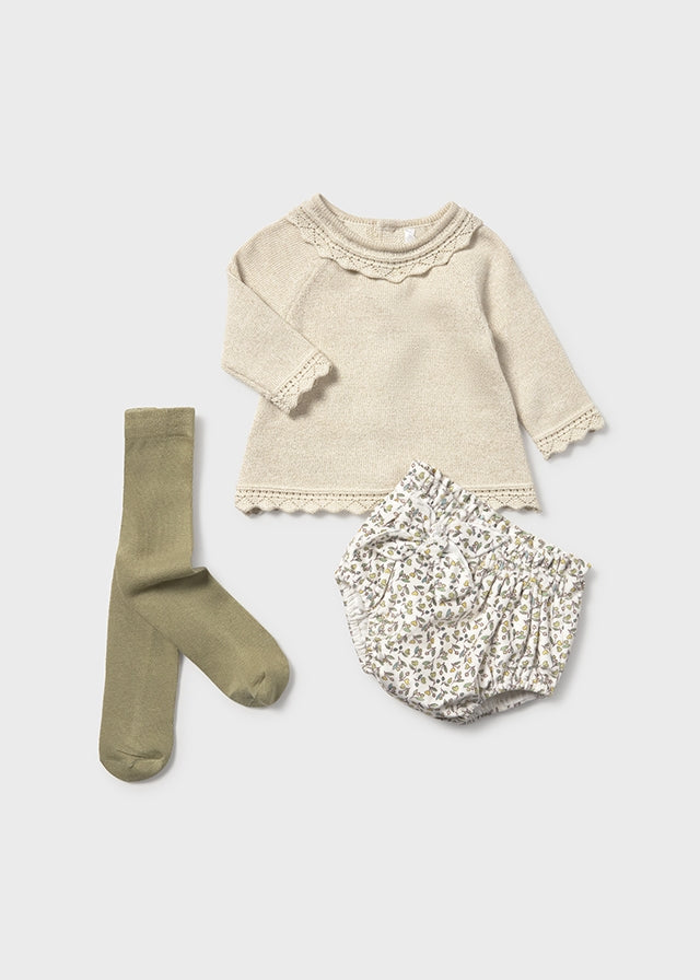 Conj. short y leotardo tricot 2256