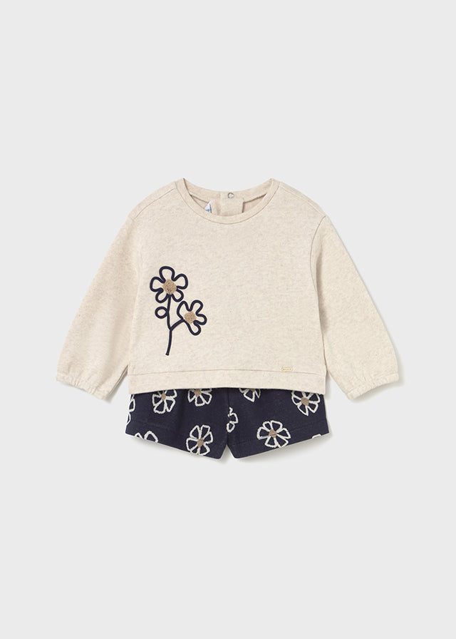 Conj. bermuda punto jacquard 2262